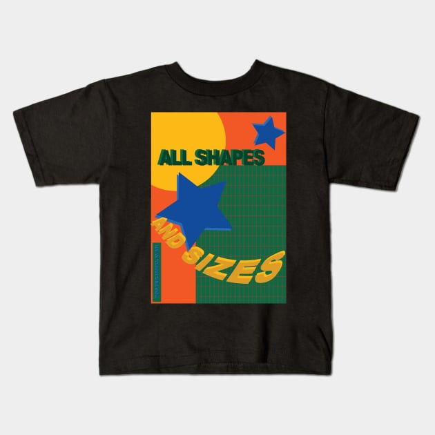 All shapes Kids T-Shirt by design-universe